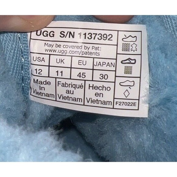 UGG Neumel LTA Wavelength Mens Insulated Winter Snow Boots Size 12 Blue White - Picture 8 of 9